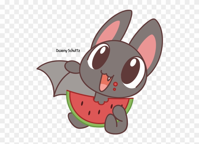 Yay, Watermelon By Daieny - Morcego Kawaii #937112