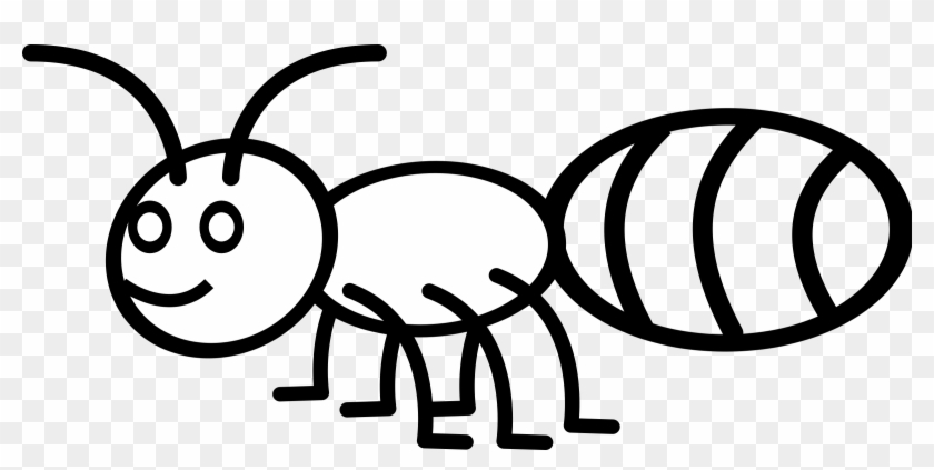 Line Art - Outline Of An Ant #937130
