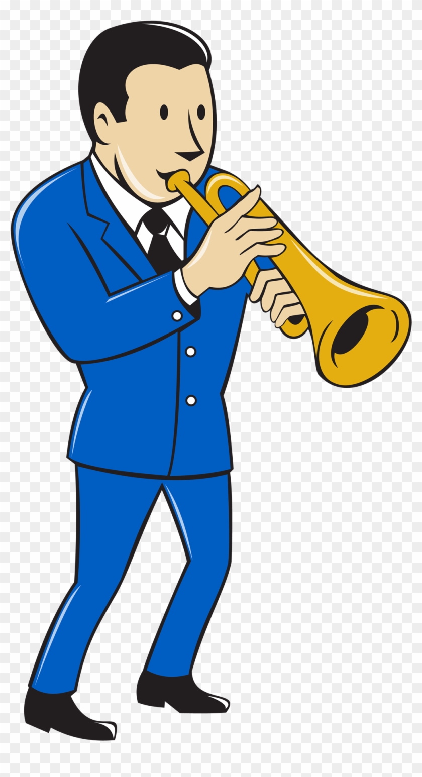 Trumpet Guy - Musician Cartoon #937139