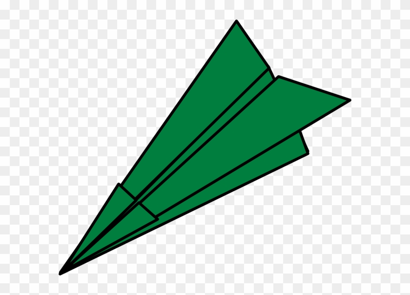 Green Paper Airplane Clipart #937260