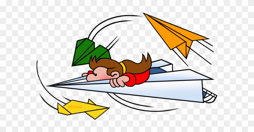 Flying Paper Airplane Clipart - Paper Airplane #937275
