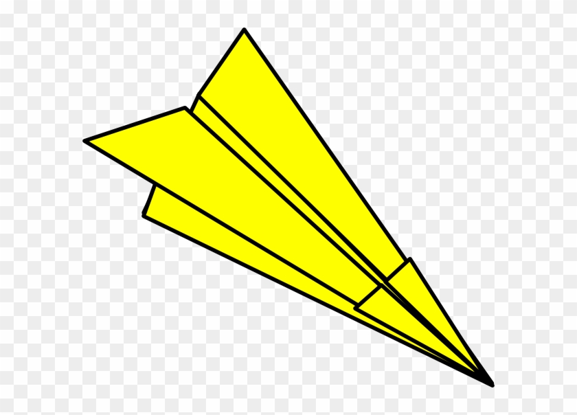 Paper Airplane Clipart U0026middot Yellow Paperplane - Paper Plane #937276