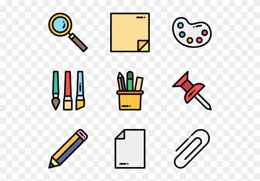 Stationery 50 Icons View All 2 Icon Packs Of Pen And - Stationery Cartoon Png #937342