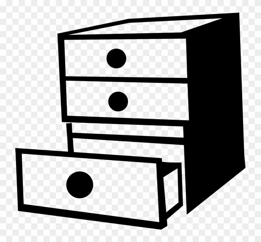 Vector Illustration Of Bedroom Furniture Dresser Or - Clipart Of Dresser #937484