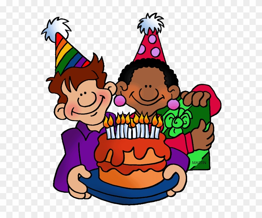 Free Birthday Clip Art By Phillip Martin, Boy And Girl - Phillip Martin Clipart Birthday #937593