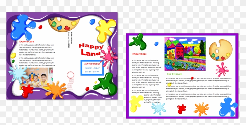 Day Care Brochure - Notebooks To Draw In For Children [book] #937597