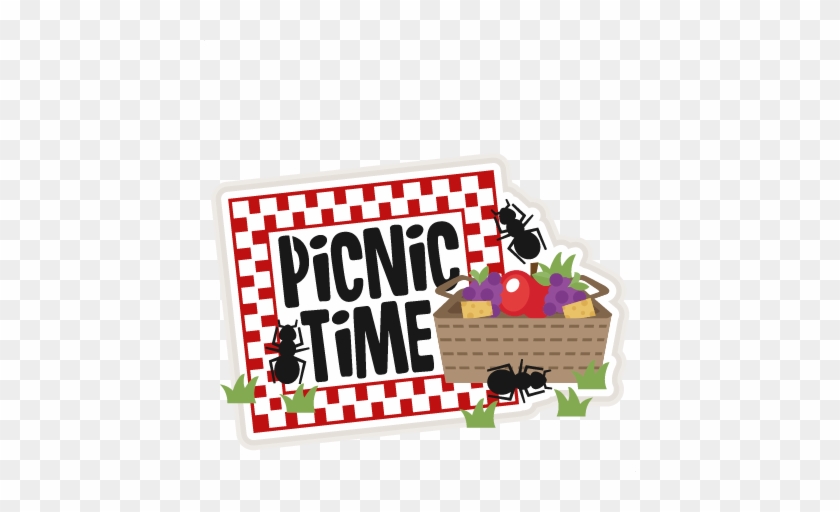 Picnic Time Title Svg Scrapbook Cut File Cute Clipart - Picnic Free Clip Art #937675