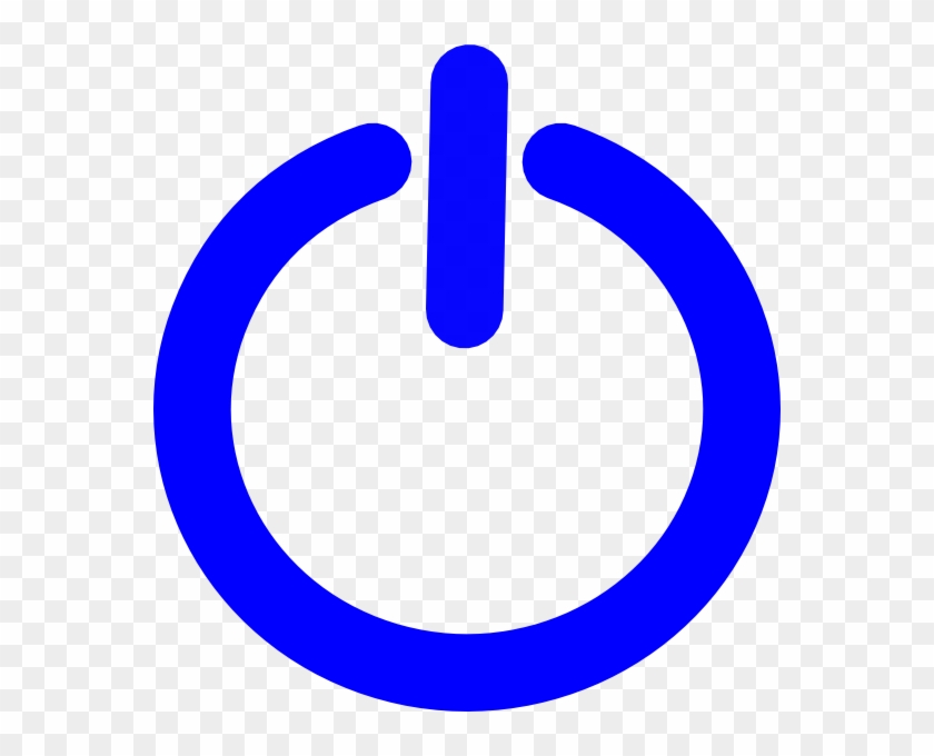 Power Button Symbol Blue Png #937681