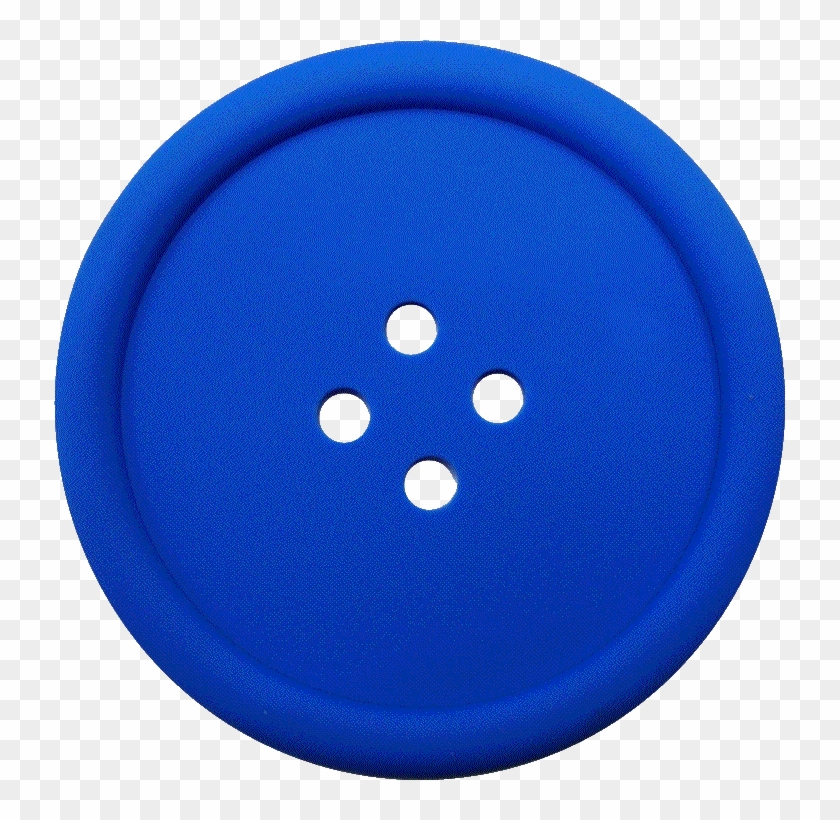 Blue Sewing Button With 4 Hole Png Image - Circle #937682
