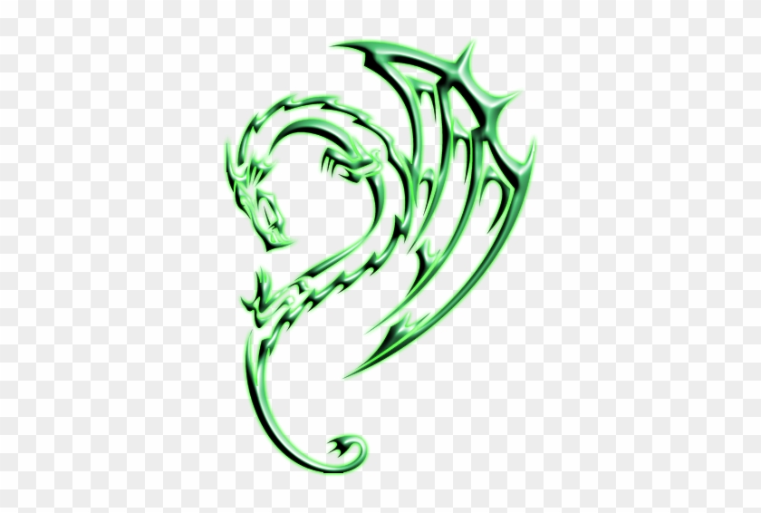 Fairy Tale Clipart Green Dragon - Green Dragon Logo Png #937801