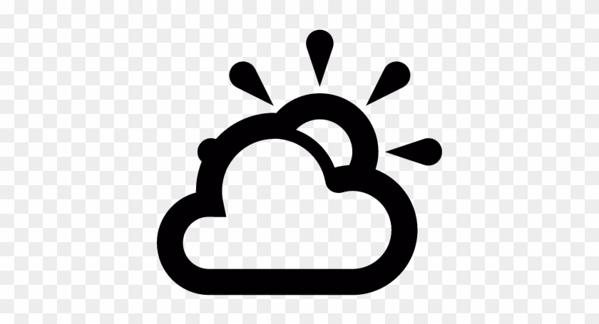 Partly Cloudy Vector - Parcialmente Nublado Icono #937958