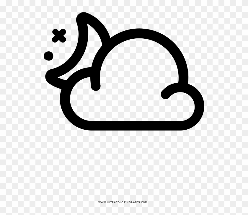 Partly Cloudy Coloring Page - Partly Cloudy Coloring Page #937964