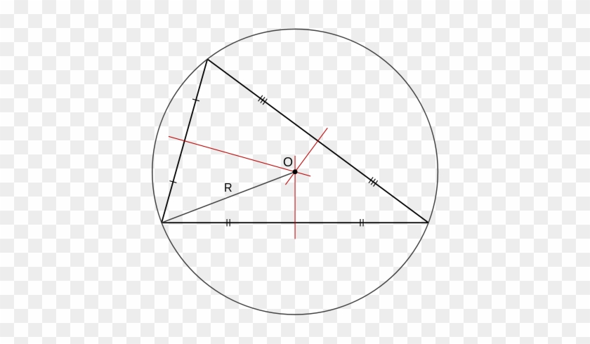Triangle With Circumcenter And Circumcircle - Construct The Circumcircle Of The Triangle Below #938043