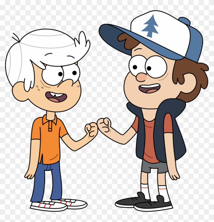 Lincoln Loud And Dipper Pines By C-bart - Dipper Pines And Lincoln Loud #938107