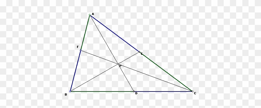 Select A Point P Inside The Triangle And Draw Lines - Triangle #938207