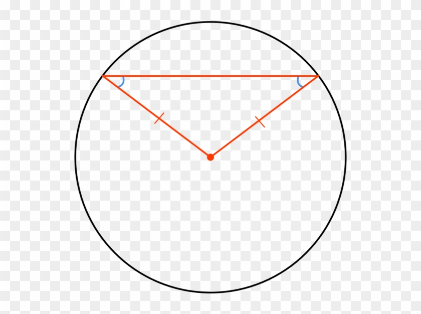 Two Radii Form An Isosceles Triangle - Circle #938212