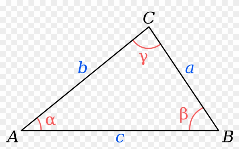 Triangle With Notations - Formule Cosinus Triangle Quelconque #938222