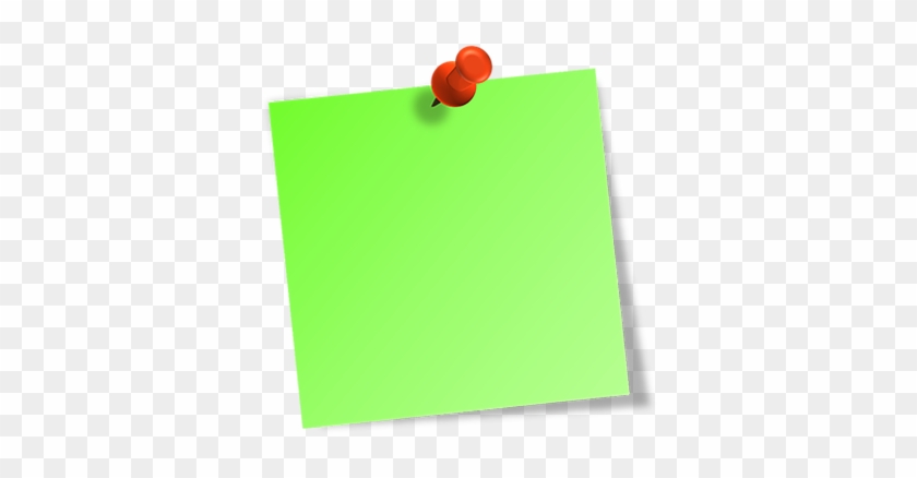 Sticky Note - Post It Verde Png #938315