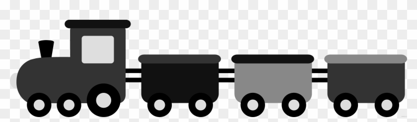 Toy Train Transportation Free Black White Clipart Images - Train Clipart #938424