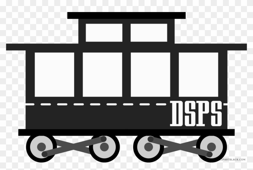 Passenger Train Transportation Free Black White Clipart - Tren Png #938432