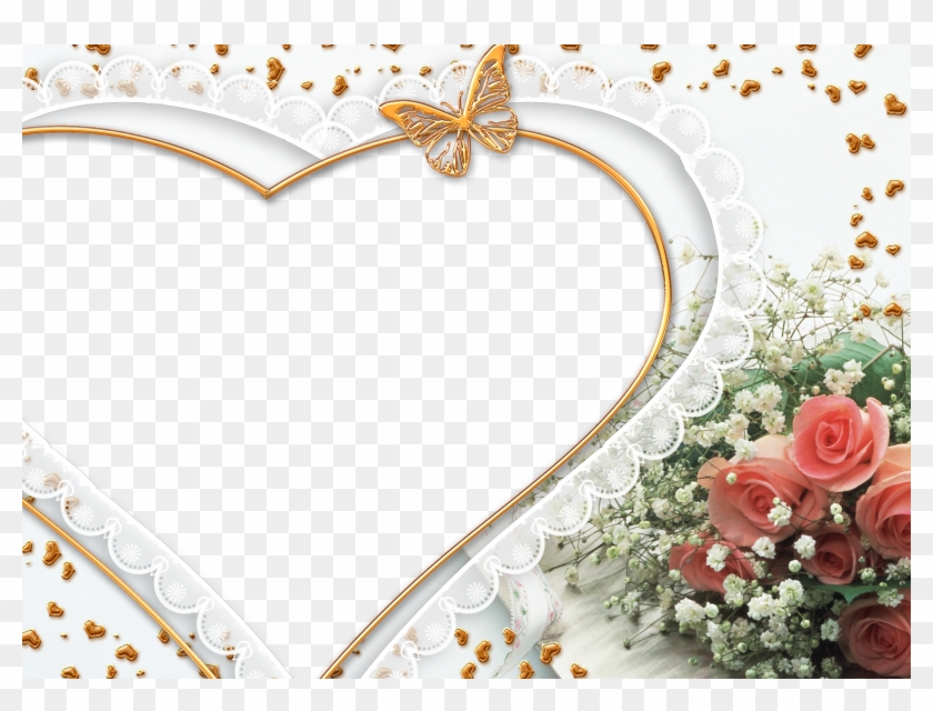 Heart Photo Frame Png Image - Ladies Women Diamond Ring Engagement Round Cut Color #938459