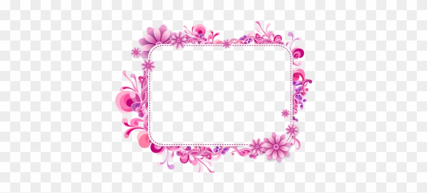 Pink Floral Vector Frame Png Png Images - กรอบ รูป วัน แห่ง ความ รัก #938474