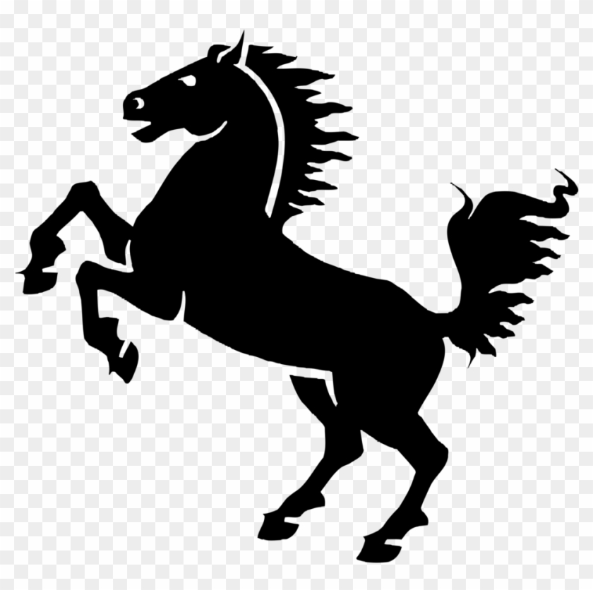 28 Collection Of Mustang Horse Black And White Clipart - Horse Clipart #938494