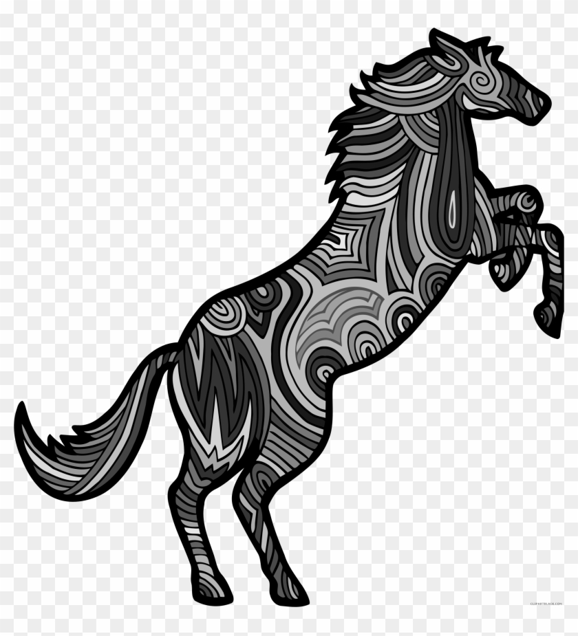 Chromatic Horse Animal Free Black White Clipart Images - Portable Network Graphics #938499