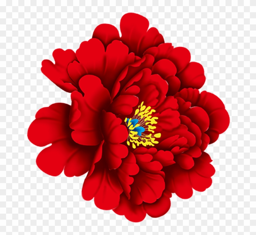 Moutan Peony Download Red - Diamond Painting Cross Stitch Patterns Flower Blue #938509