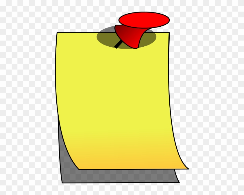 Yellow Post It Clip Art Cliparts And Others Inspiration - Clip Art #938574