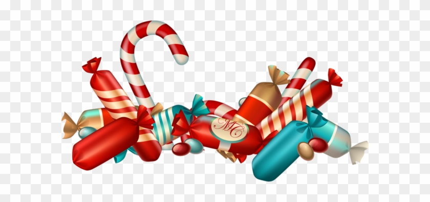 Christmas Candy Canes Clip Art - Chocolats De Noel Dessin #938683
