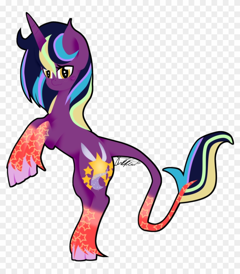 Rainbow Power Midnight Fairytale By Darkheartthepegasus - Cartoon #938804