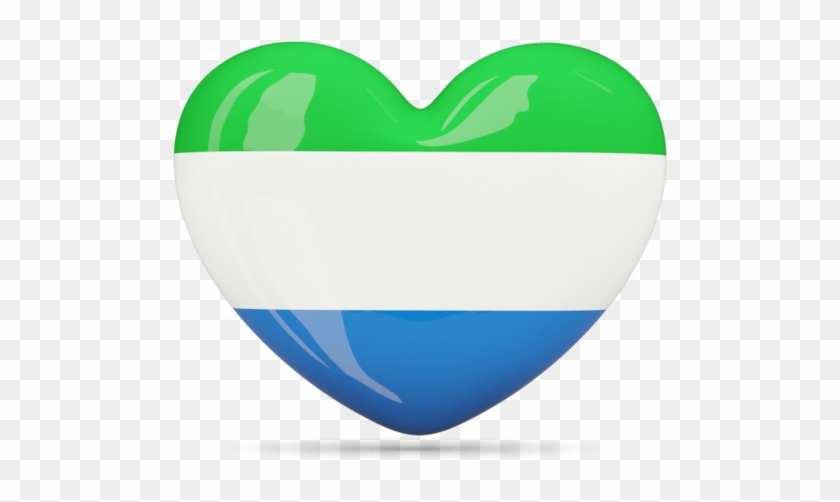 Sierra Leone Flag Heart #938830