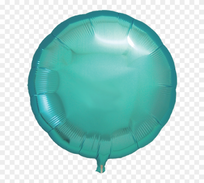 Metallic Light Blue Round 18" Foil Balloon - Inflatable #938868