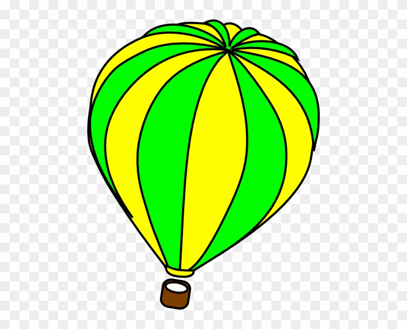 Green Clipart Hot Air Balloon - Cartoon Hot Air Ballons #939054