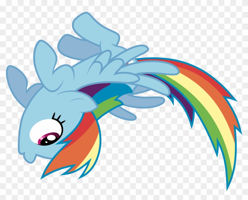 Mlp Rainbow Dash Flying Mad - Rainbow Dash Flying Png #939083
