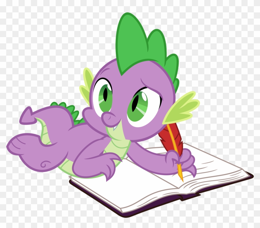 Just Writing In My Diary By Porygon2z - Spike My Little Pony #939084