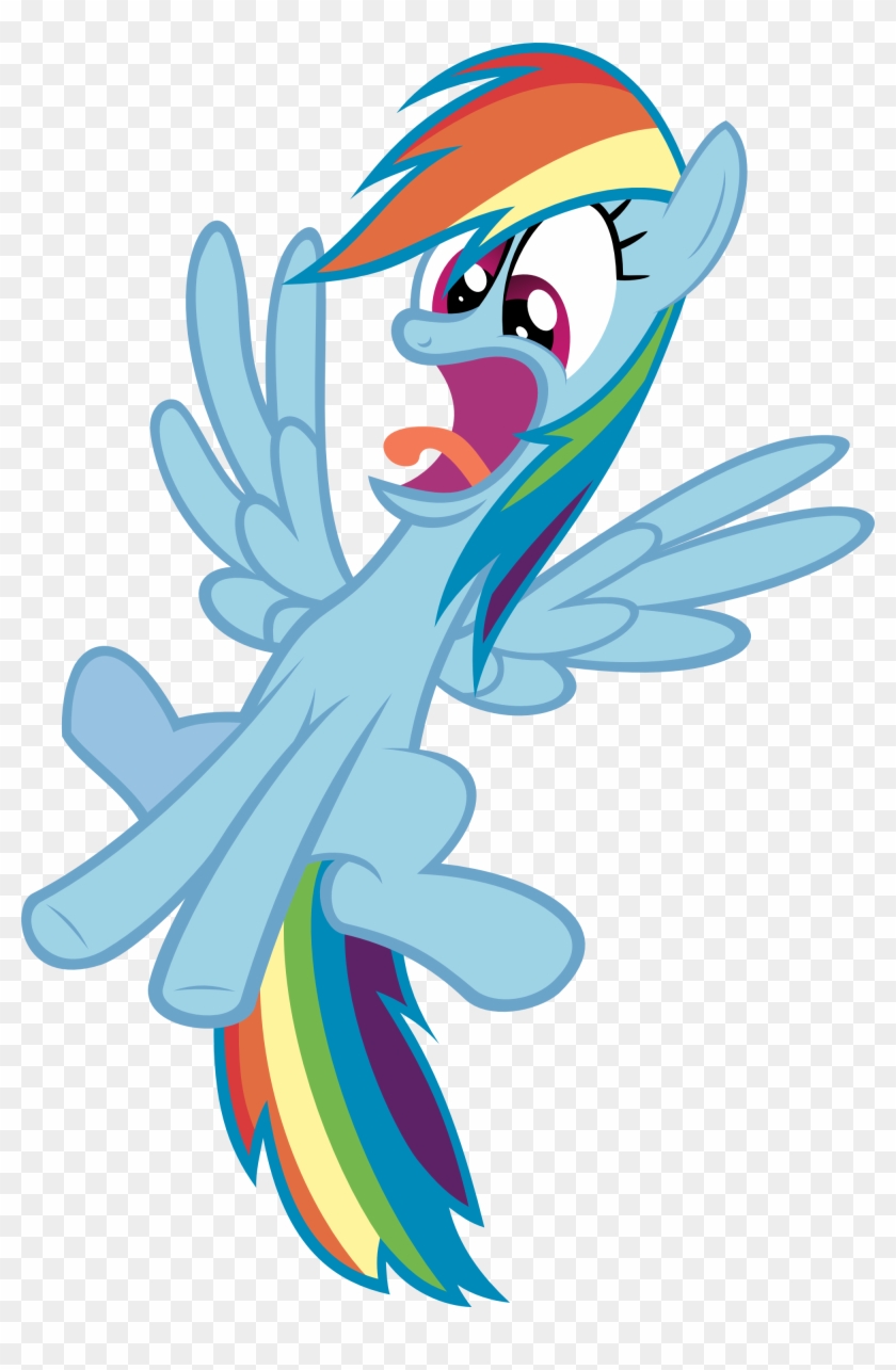 Relaxingonthemoon, Faic, Flying, Le Gasp, Lol, Open - Mlp Rainbow Dash Surprised #939150