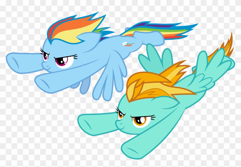 My Little Pony Lightning Dust And Rainbow Dash - Lightning Dust And Rainbow Dash #939155