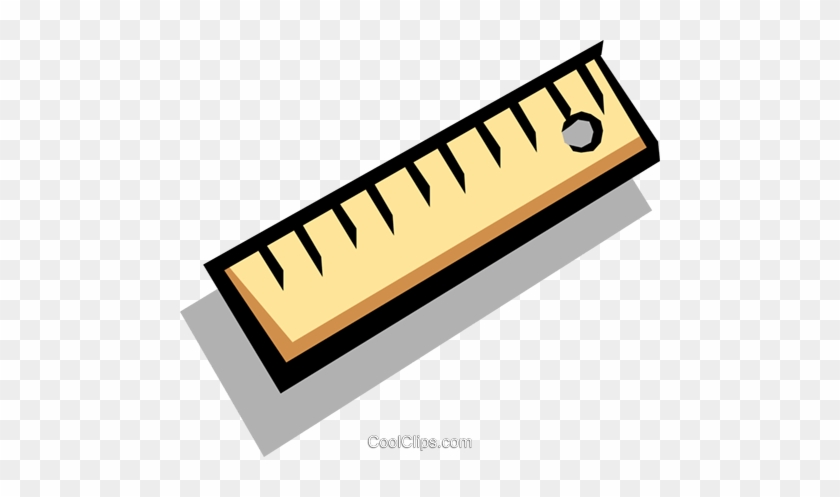 Ruler Royalty Free Vector Clip Art Illustration - Meter Stick Clip Art #939156