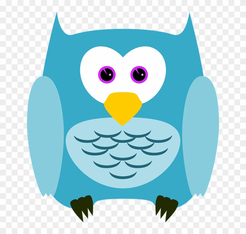Boy Owl Cliparts 13, Buy Clip Art - Turquoise Owl Round Ornament #939188