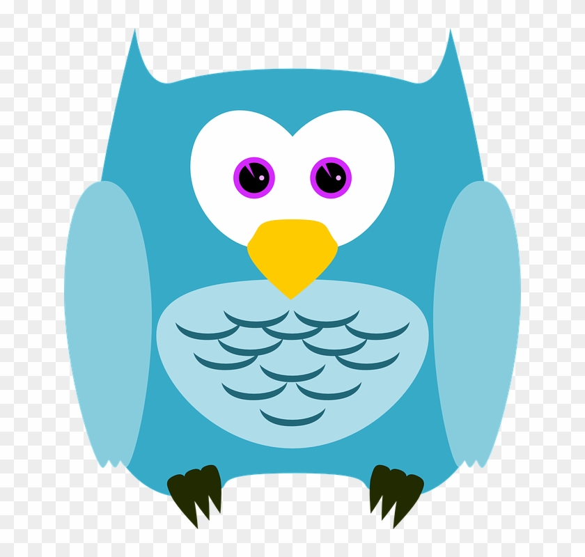 Boy Owl Cliparts 13, Buy Clip Art - Turquoise Owl Round Ornament #939188