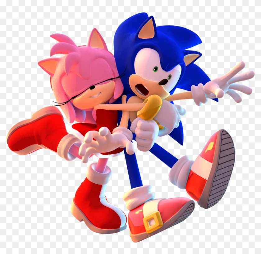 Sonic And Amy By Mateus2014 On Deviantart - Sonic And Amy 3d #939329
