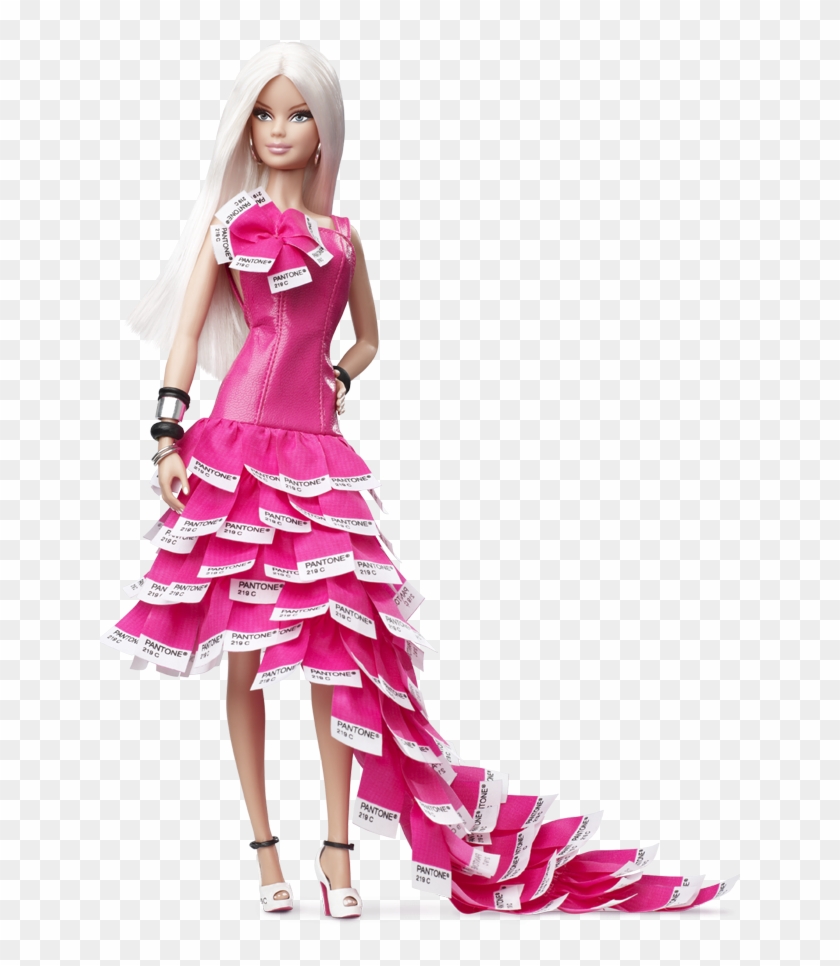 É Q Estava Esperando O Brilho Secar P/ Eu Continuar - Barbie Pink In Pantone Doll #939333