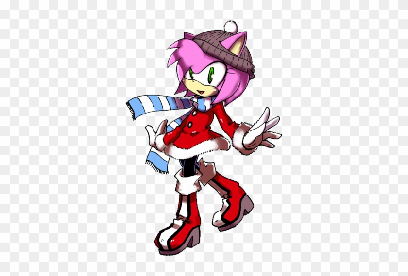 Amy Rose Fondo De Pantalla Titled Amy Rose Winter - Cartoon #939350