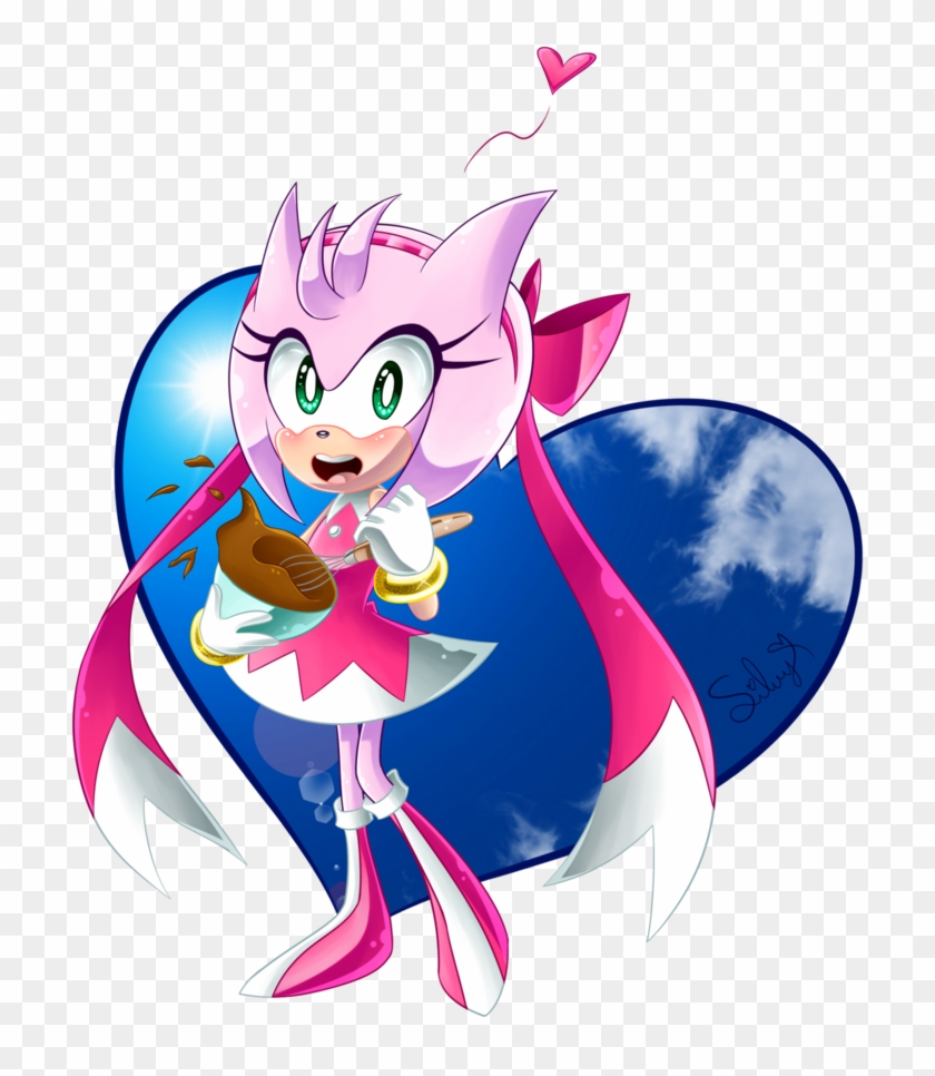 Skyline By Sweetsilvy - Sonic Skyline Amy Rose Fan Art #939390