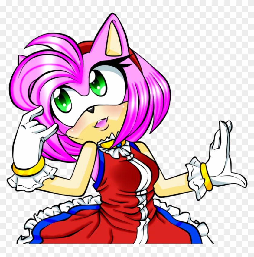 Amy Rose By Sonamyfanlove On Deviantart - Amy Rose Para Colorear #939409