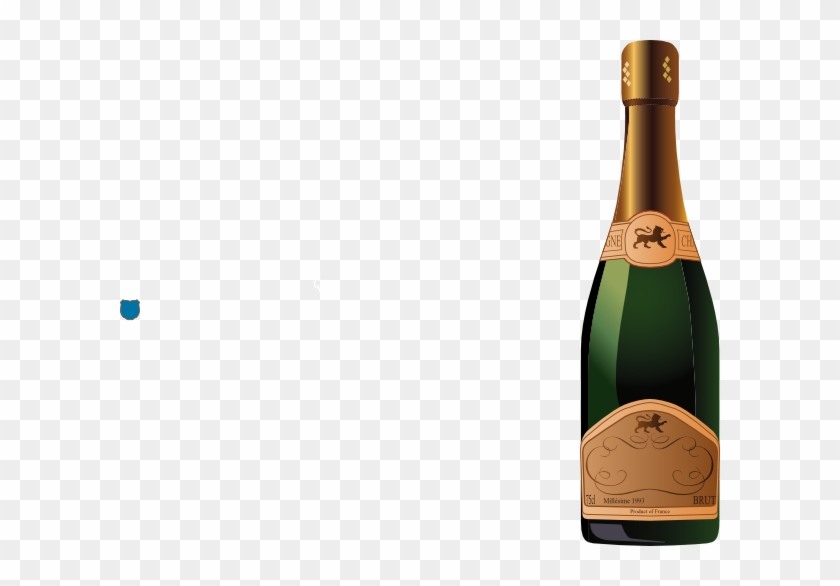 Champagne Bottle Vector Png #939429