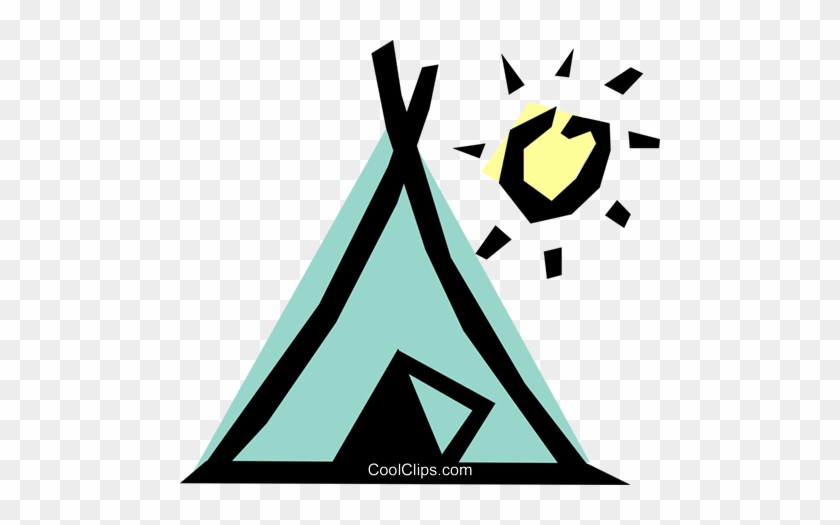 Teepee Royalty Free Vector Clip Art Illustration Arch0169 - Teepee Clipart Royalty Free #939613