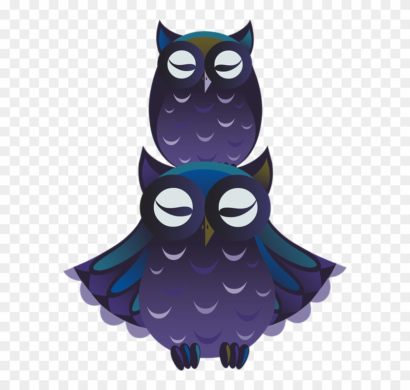 Baby Owl Clipart 11, Buy Clip Art - Png นก สี ม่วง #939625